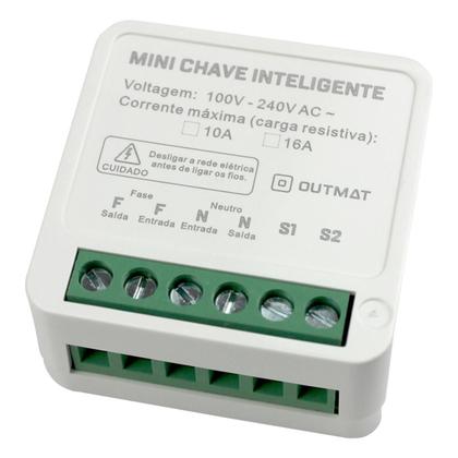 Imagem de Interruptor Mini Outmat Wifi 16A Alexa Google Home Tuya