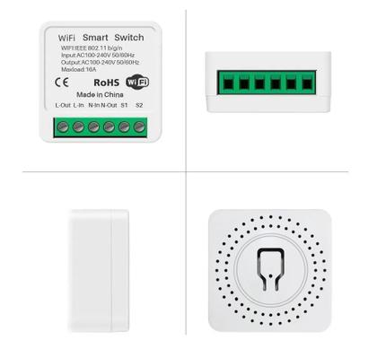 Imagem de Interruptor Mini Wifi 16A eWeLink DIY Controle Remoto Timer Relé Para Smart Life Alexa Google Home