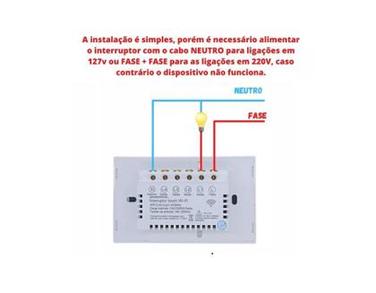 Imagem de Interruptor Novadigital LITE 1 Tecla Wi-Fi