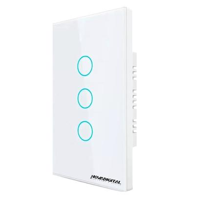 Imagem de Interruptor novadigital zigbee touch 3 botões