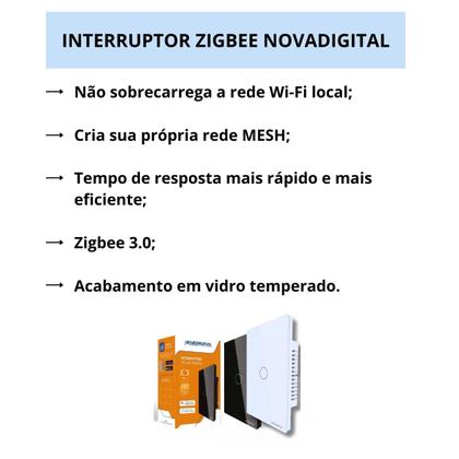Imagem de INTERRUPTOR NOVADIGITAL ZIGBEE TOUCH 4 BOTÕES 4x4
