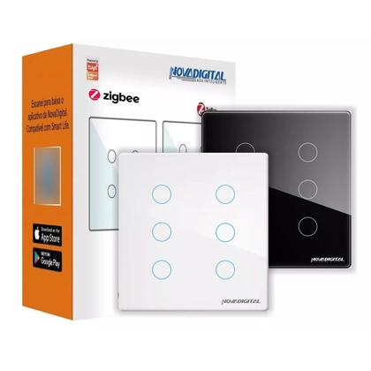 Imagem de INTERRUPTOR NOVADIGITAL ZIGBEE TOUCH 6 BOTÕES 4x4