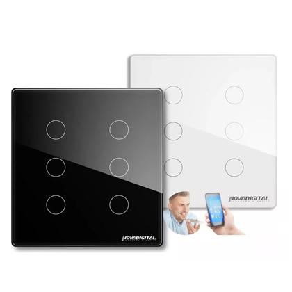 Imagem de INTERRUPTOR NOVADIGITAL ZIGBEE TOUCH 6 BOTÕES 4x4