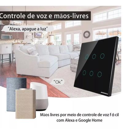 Imagem de INTERRUPTOR NOVADIGITAL ZIGBEE TOUCH 6 BOTÕES 4x4