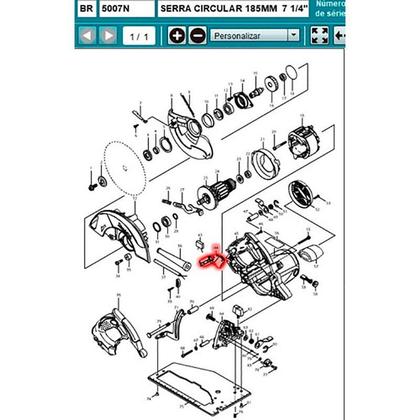 Imagem de Interruptor para Serra Circular 5007N 651189-3 MAKITA