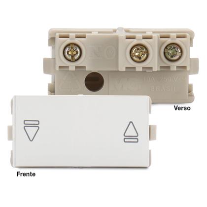 Imagem de Interruptor Paralelo Gravação Reversor Sleek Branco
