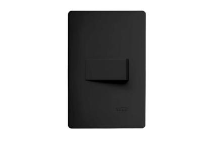 Imagem de Interruptor Paralelo Preto 16A/250V Com Placa Habitat Black - Fame