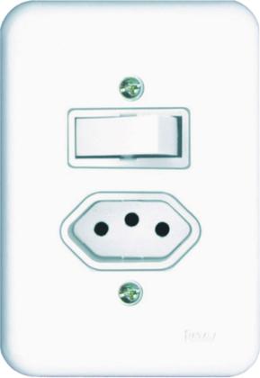 Imagem de Interruptor Paralelo + Tomada 2 P+T 20a L Pollar Radial c/10