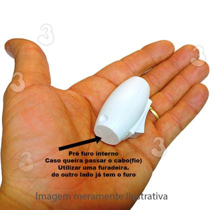 Imagem de Interruptor Pera Meio Cordão para Abajur Lustre Iluminação Lâmpada Branco