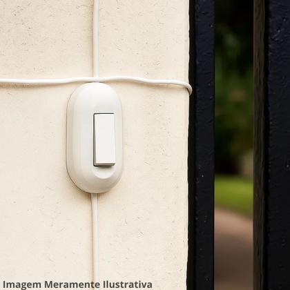 Imagem de Interruptor Pial 40276 Cordão P/ Campainha Simples Branco