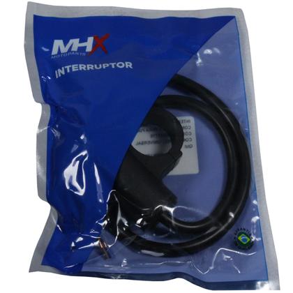 Imagem de Interruptor punho botão pisca alerta universal carro moto 3 fios com suporte de fixação