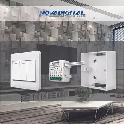 Imagem de Interruptor Relé Inteligente Mini Wifi 3 Canais Novadigital
