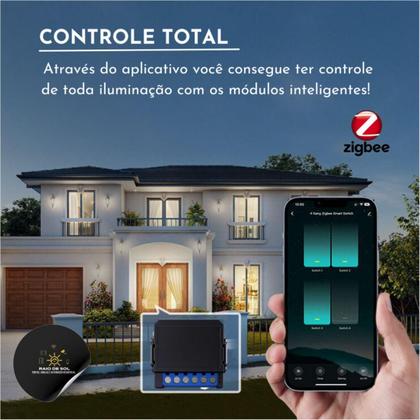Imagem de Interruptor Relé Inteligente Zigbee 2 Canais Novadigital