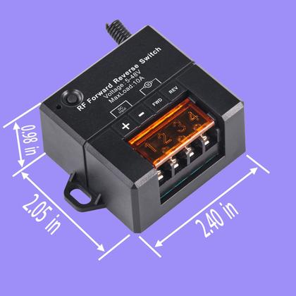 Imagem de Interruptor reverso direto RF IdealWin para atuador linear de 5V a 48V