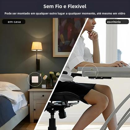 Imagem de Interruptor Sem Fio À Prova d'Água Controle Remoto LoraTap Kinetic Autoalimentado RF 433Mhz Fácil De