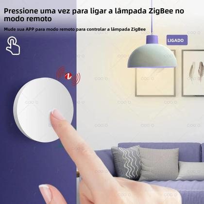 Imagem de Interruptor Sem Fio Inteligente Com Botão De Pressão Controle Remoto Zigbee Automação Ewelink