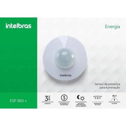 Imagem de Interruptor Sensor de Presença para iluminação Intelbras ESP 360+