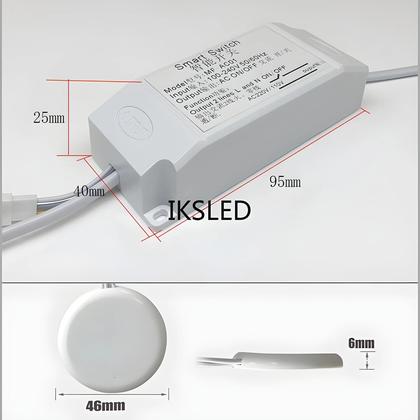 Imagem de Interruptor Sensor De Toque LED De Madeira 110-220V Para Controle De Iluminação Em Casa Inteligente