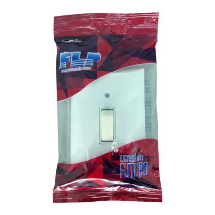 Imagem de Interruptor Simples 1 Tecla 10A Com Placa Espelho Branco 127v e 250v Bivolt