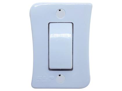 Imagem de Interruptor Simples 1 Tecla Sobrepor Externo Com Espelho Branco Linha Viena