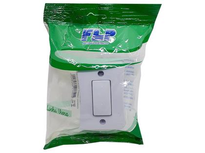 Imagem de Interruptor Simples 1 Tecla Sobrepor Externo Com Espelho Branco Linha Viena