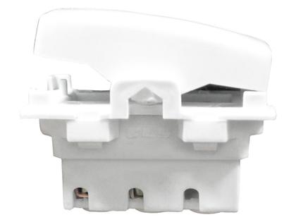 Imagem de Interruptor Simples 1 Tecla Sobrepor Externo Com Espelho Branco Linha Viena