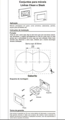 Imagem de Interruptor Simples 10A Embuti Movel Planejado Marceneiro Bc