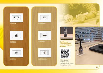 Imagem de Interruptor Simples 10A Embuti Movel Planejado Marceneiro Pt