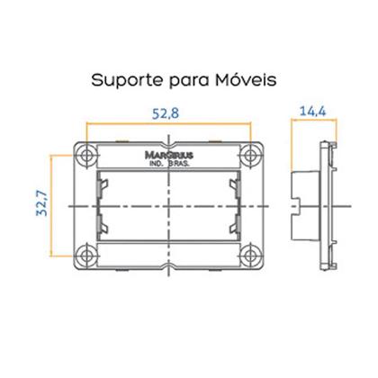 Imagem de Interruptor Simples 10A Embuti Movel Planejado Marceneiro Pt