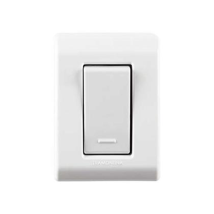 Imagem de Interruptor Simples 10A Tramontina - Conjunto Linha Lizflex