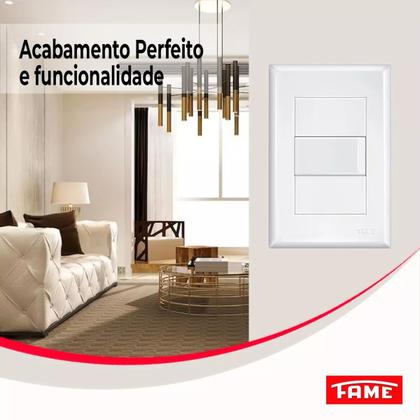 Imagem de Interruptor Simples 16a/250v - Evidence - Fame- Kit 4 Unid.