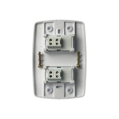 Imagem de Interruptor Simples 2 Teclas 10A 250V 4x2 Branco