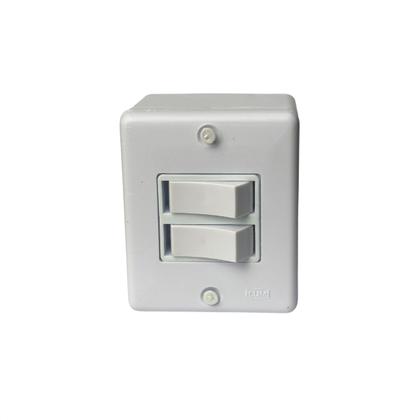 Imagem de Interruptor Simples 2 Teclas 6A 250V Branco