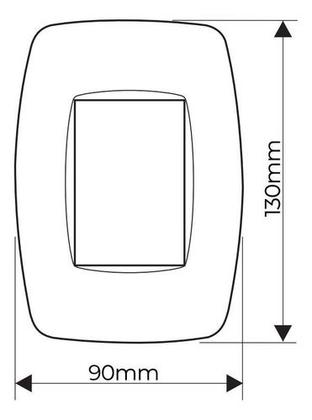 Imagem de Interruptor Simples 3 Teclas 10a Com Placa 4x2 Fame Elegance