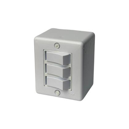 Imagem de Interruptor Simples 3 Teclas 6A 250V Branco