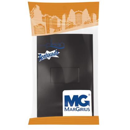 Imagem de Interruptor Simples 4x2 Preto Fosco Clean Margirius