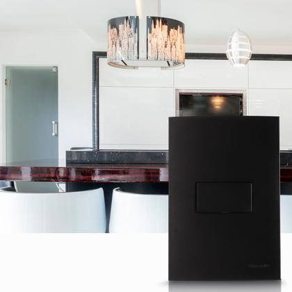 Imagem de Interruptor Simples 4x2 Preto Fosco Clean Margirius