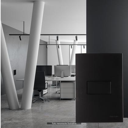 Imagem de Interruptor Simples 4x2 Preto Fosco Clean Margirius