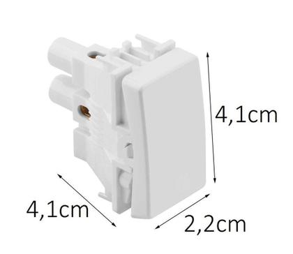 Imagem de Interruptor Simples Branco 10A 250V - SIMON