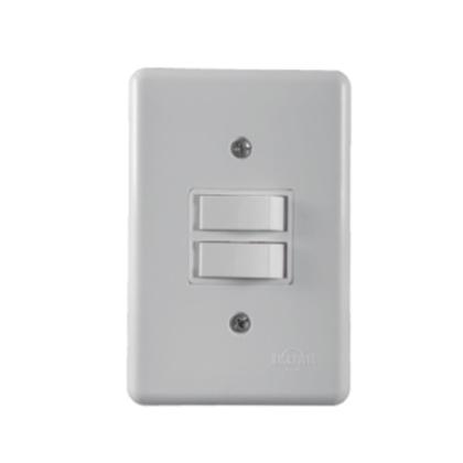 Imagem de Interruptor Simples Com Placa Stylus 4X2 250V 6A 2018 ALUMI