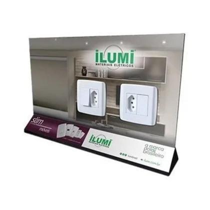 Imagem de Interruptor Simples Duplo Para Móveis Ilumi Slim