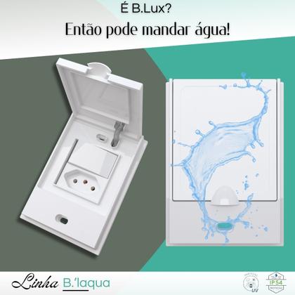 Imagem de Interruptor Simples E Tomada 10a Área Externa B.laqua - Blux