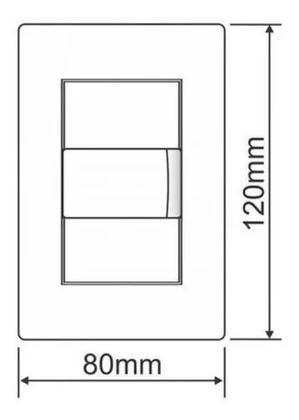 Imagem de Interruptor Simples e Tomada dupla 10A Preta Fame