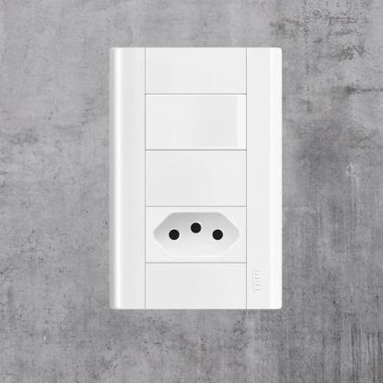 Imagem de Interruptor Simples e Tomada Modulare 2P+T 20A/250V - Fame