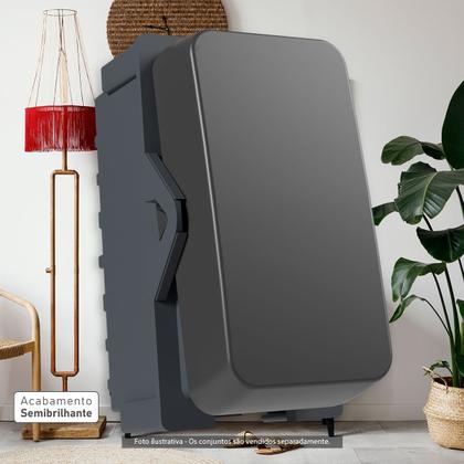 Imagem de Interruptor Simples MarGirius B3 Grafite