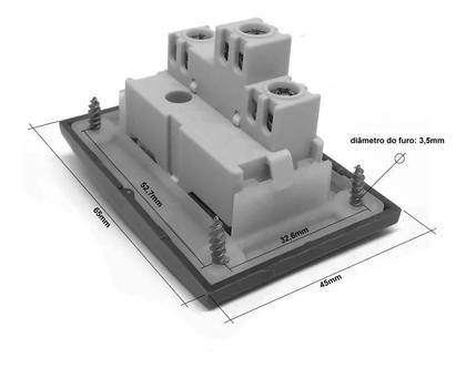 Imagem de Interruptor Simples P/moveis Mdf Margirius Branco 10a 250v