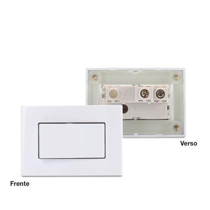 Imagem de Interruptor Simples P/ Moveis Sleek Branco Margirius