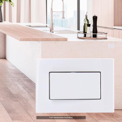 Imagem de Interruptor Simples P/ Moveis Sleek Branco Margirius