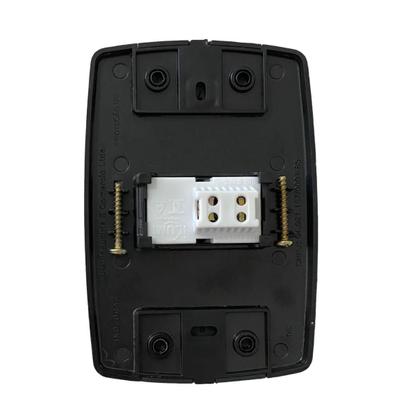 Imagem de Interruptor Simples Preto 10A 250V Placa Espelho 4X2 Ilumi
