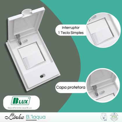Imagem de Interruptor Simples Prova Dagua Áreas Úmidas Externa - B.lux